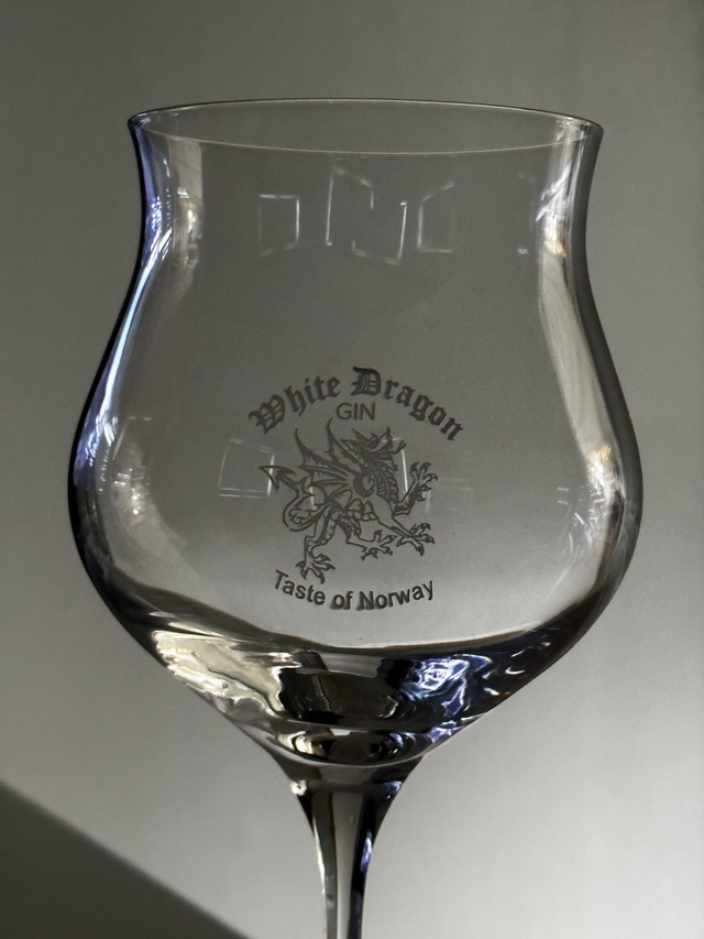 White Dragon Crystal glass 6 pack