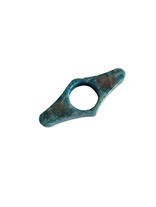 Bague de lecture bleu et rose