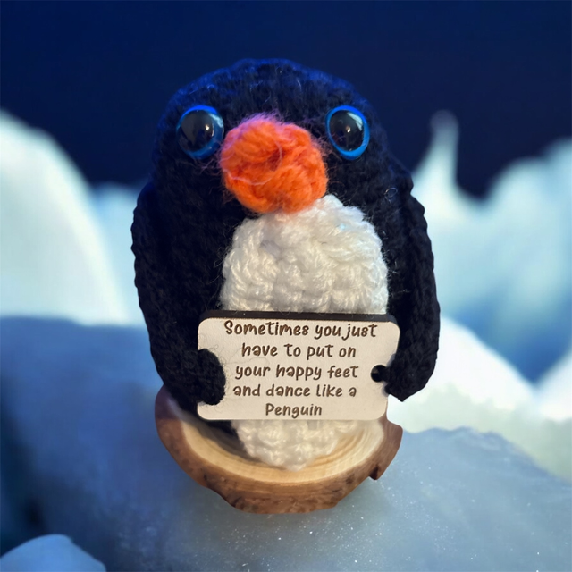 Crocheted positive pals (penguin dance)