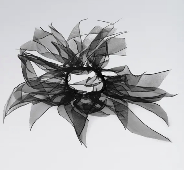 School Windmill Scrunchie in Black 