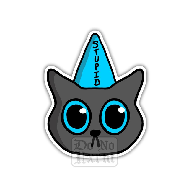 Stupid Cat Sticker