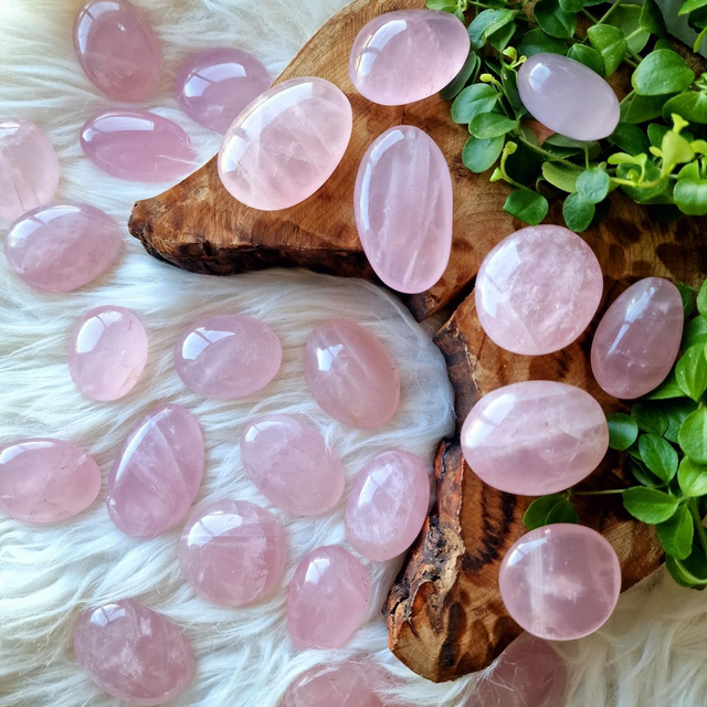 Rose Quartz Small Palm