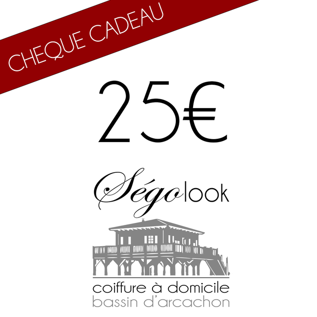 Chèque cadeau d'une valeur de 25€