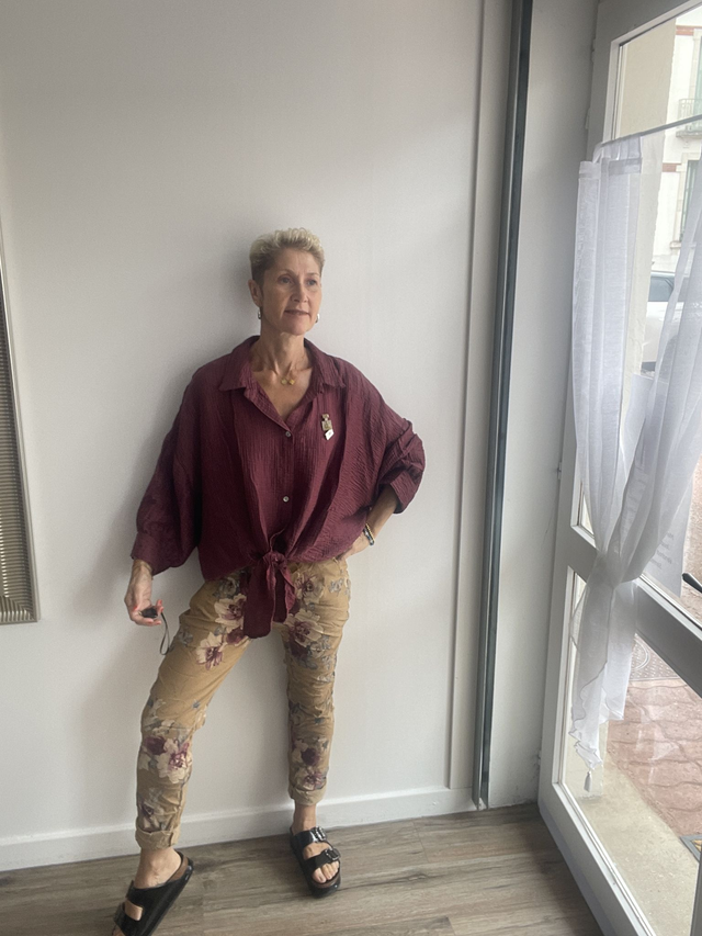 Pantalon fleuri