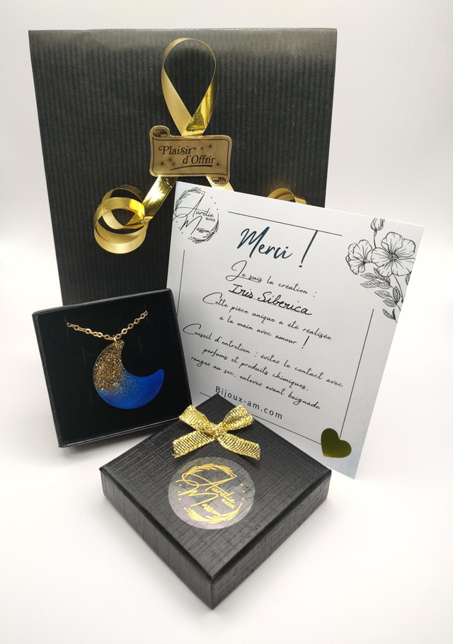 Collier "Iris Siberica"