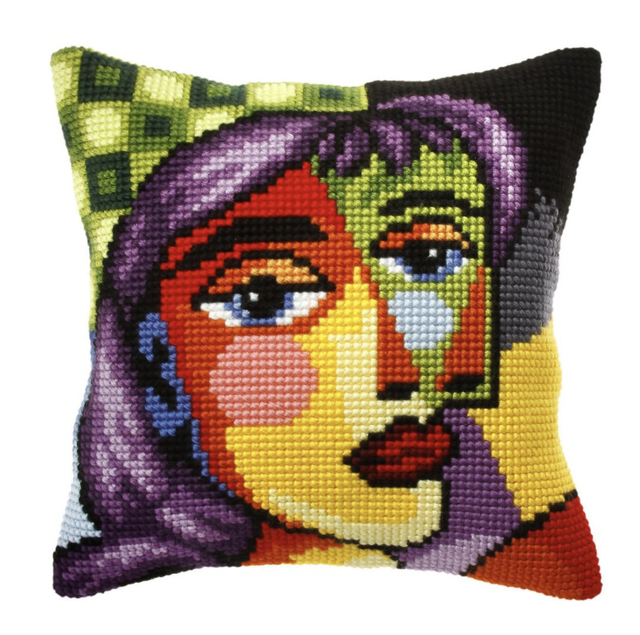 Cross Stitch Kit: Cushion: Large: Picasso Inspiration 1 by Orchidea.
