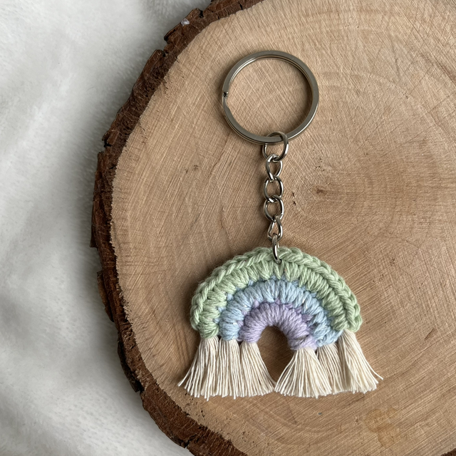 Porte clé arc en ciel 