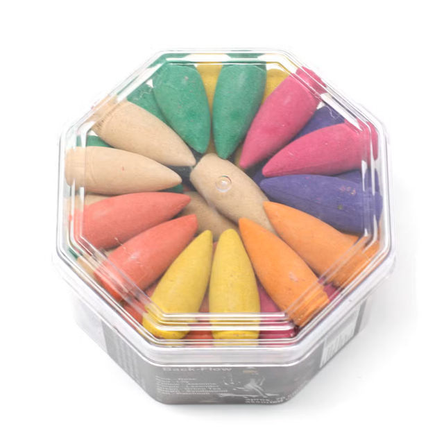 Long Backflow Incense Cones-Assorted Fragrances