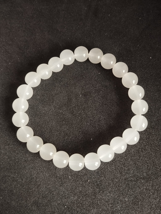 Bracelet en quartz blanc