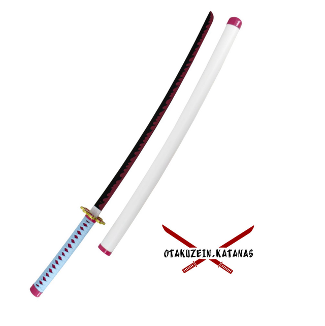 Katana S0285 de Demon Slayer empuñada por Kanroji Mitsuri réplica no oficial de 40 cm