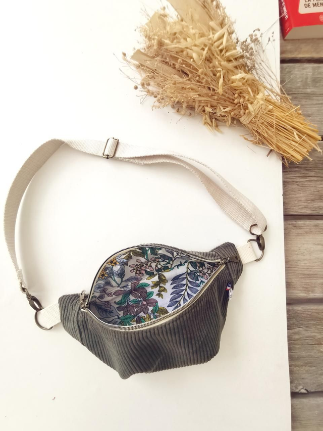 Banane THELMA velour kaki 