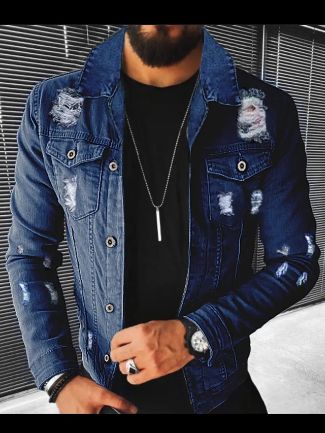 Men's Casual Jacket with a Collar