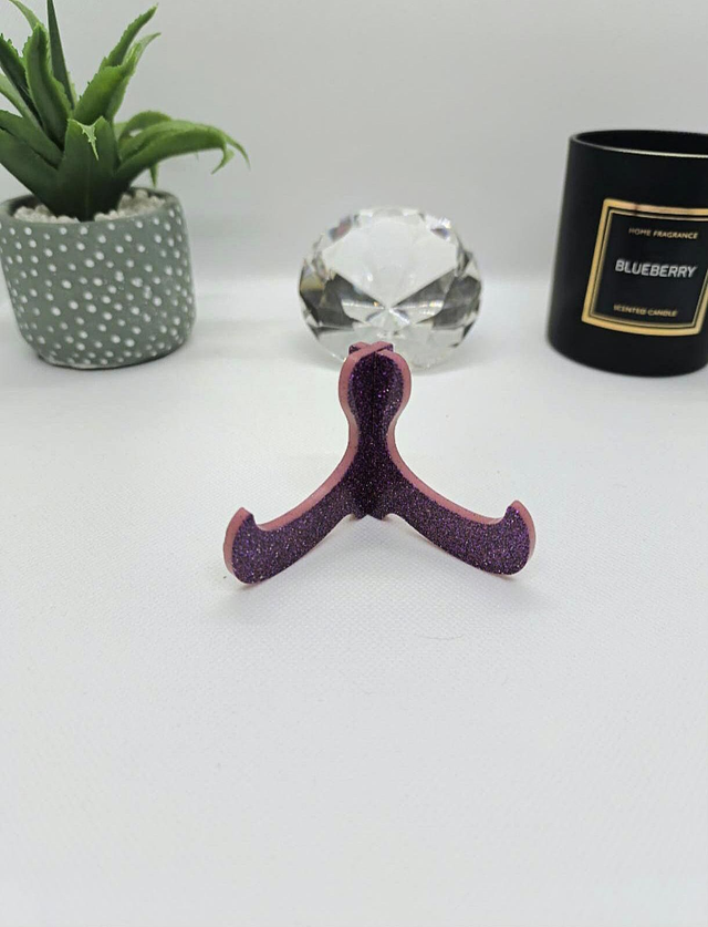 Porte téléphone transportable rose paillettes 