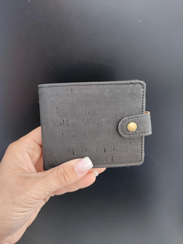 Portefeuille Cork noir #3