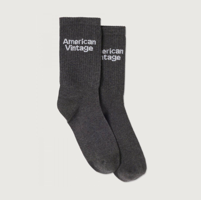 American Vintage Unisex Clypsun Socks Melange Charcoal