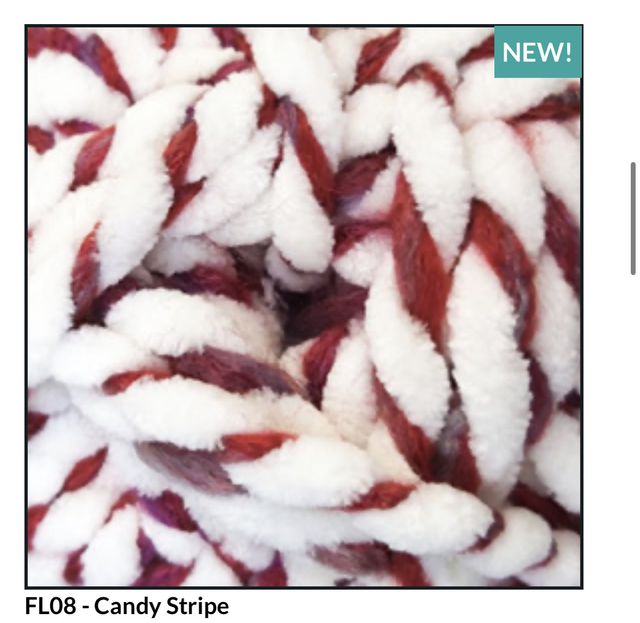 James C Brett Flusky FL08 Candy Stripe