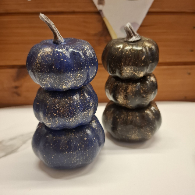 Stacked Pumpkin Decoration