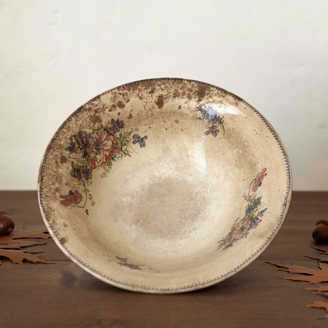 le saladier fleuri, manufacture impériale et royale belge