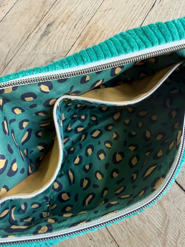 Sac Demi Lune velours côtelé - VERT