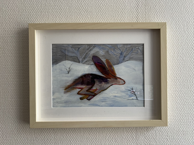 Running Hare (Original Painting)