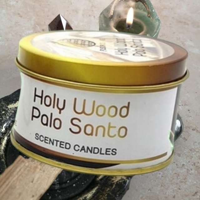 Bougie &quot;Fleur de vie&quot;, Palo santo