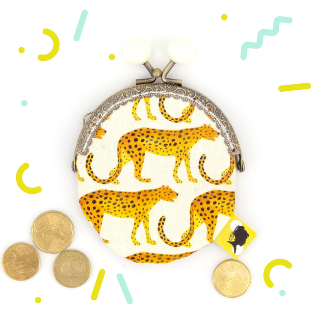 Porte monnaie clip GUEPARD