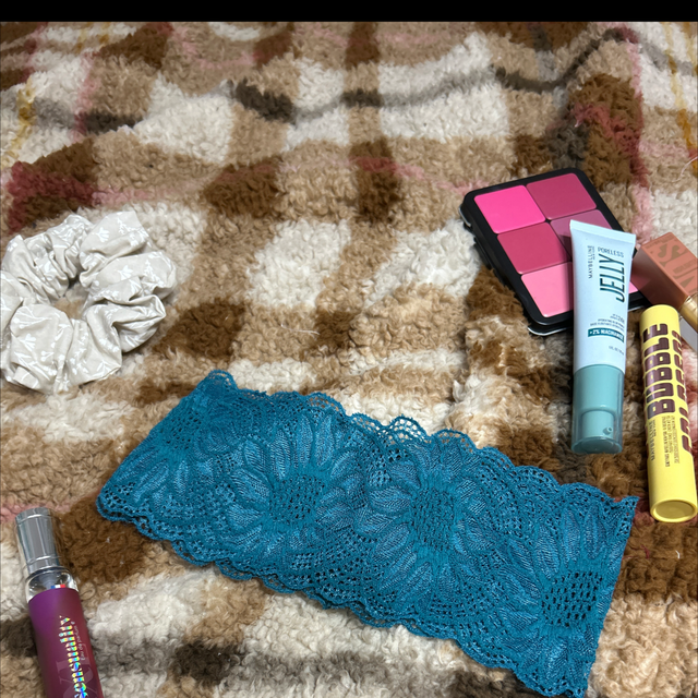 Bandeau Dentelle Bleu Large