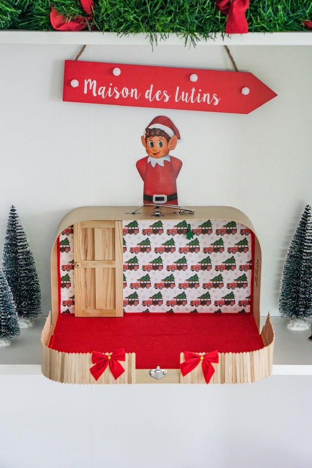 Valise magique - motif voitures rouges