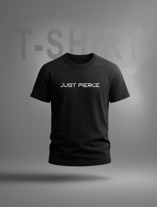 Just Pierce White Logo Unisex Heavyweight T-Shirt