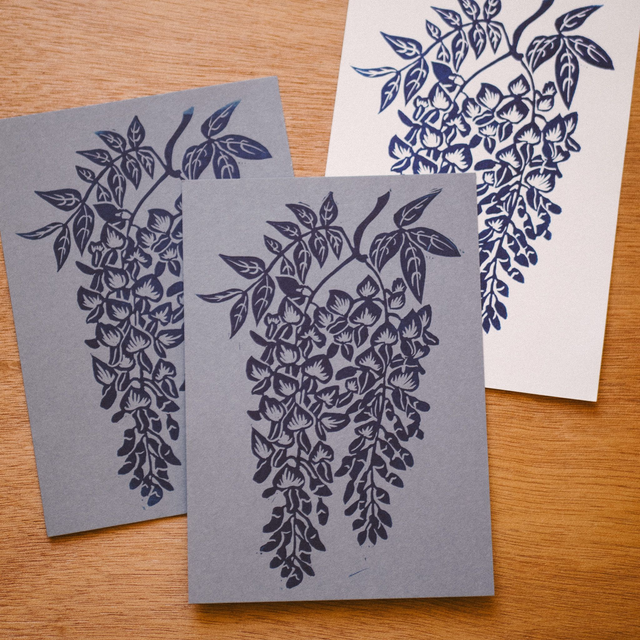 Linogravure - Glycine - A6