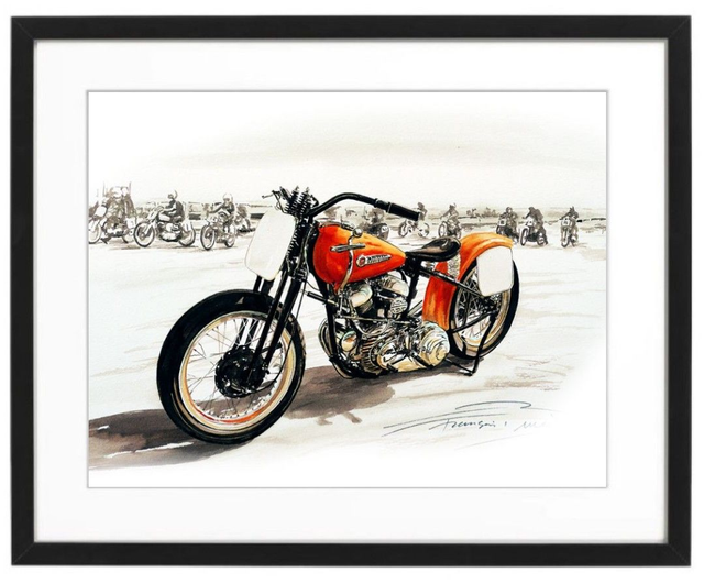 Harley Racer - Framed Print