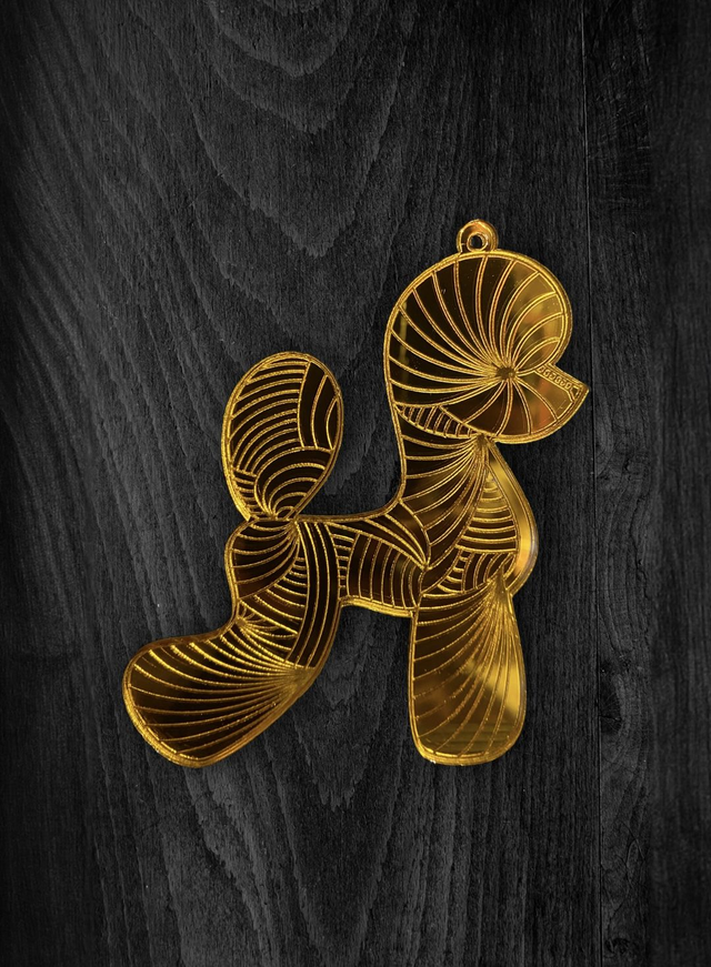 Acryl - Poodle Asian High Gold