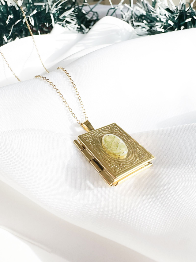 Collier Agnès | Vert jade