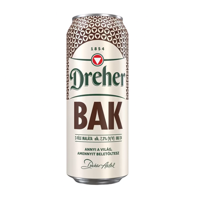 36. Dreher Bak minőségi barna sör 7,3% 0,5 l