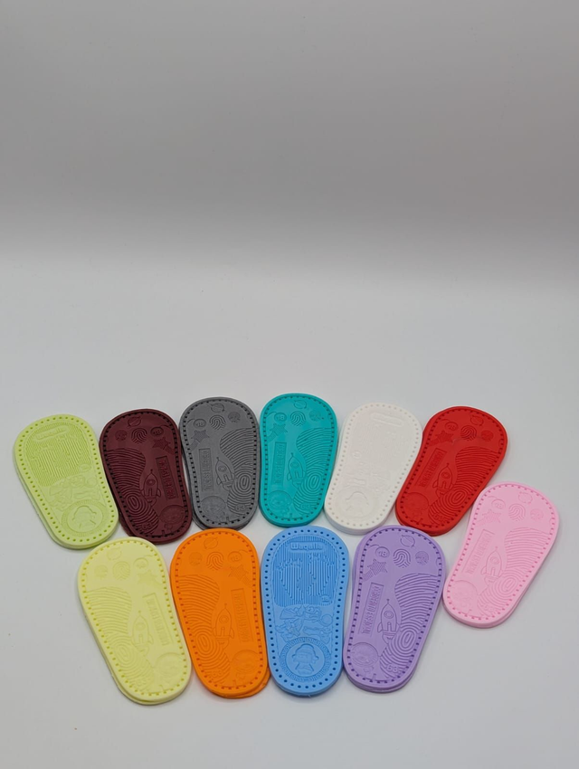 Semelles bébé à crocheter Waqalla taille 18 – 11 cm – Plastisol non toxique