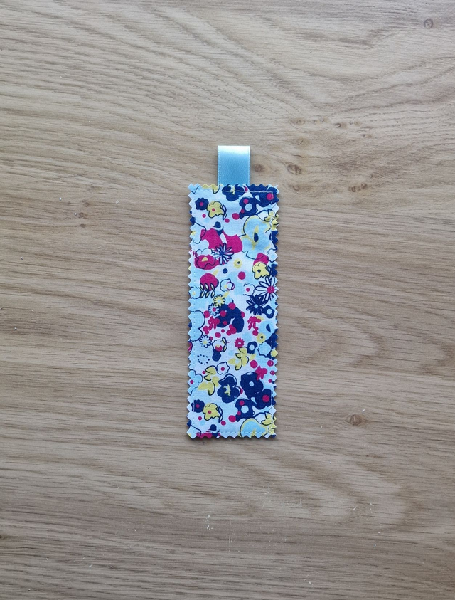 Handmade fabric bookmarks