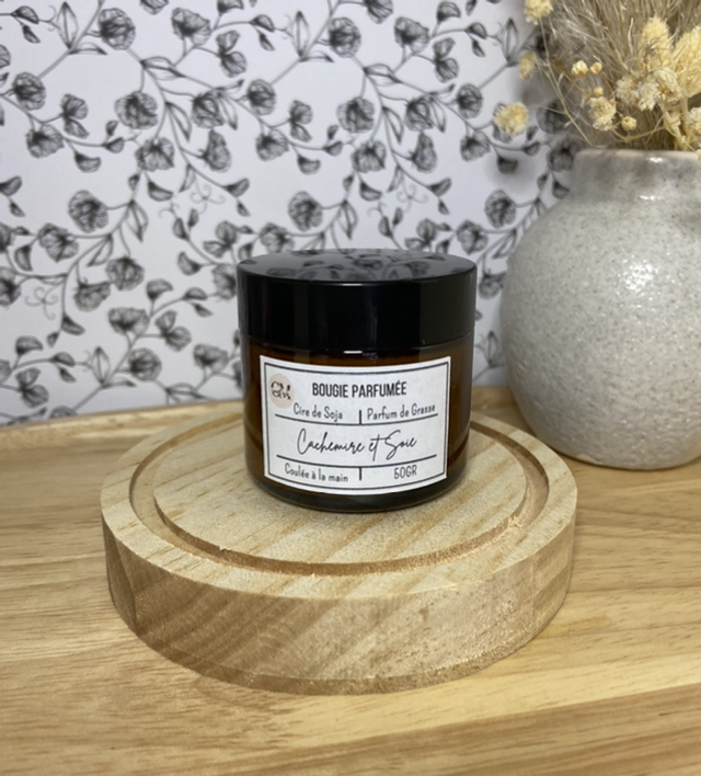 Bougie cachemire et soie 50gr  
