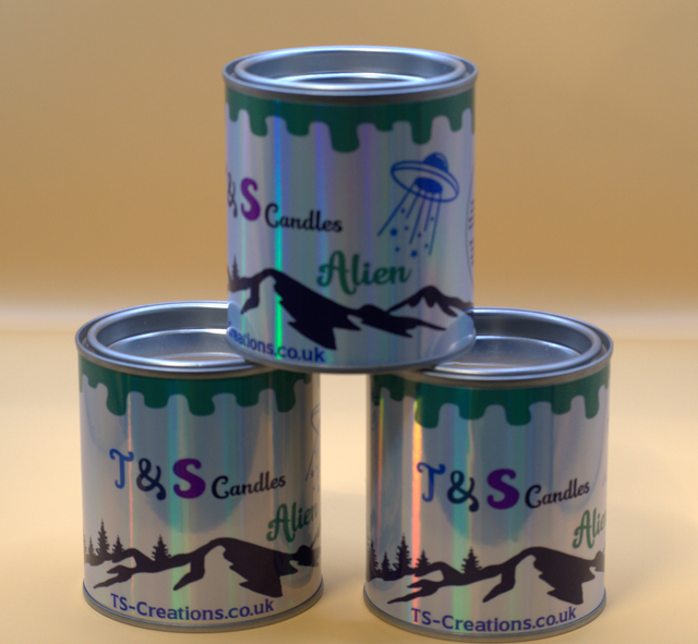 Custom Made Candles With Your Text And Images On Label 