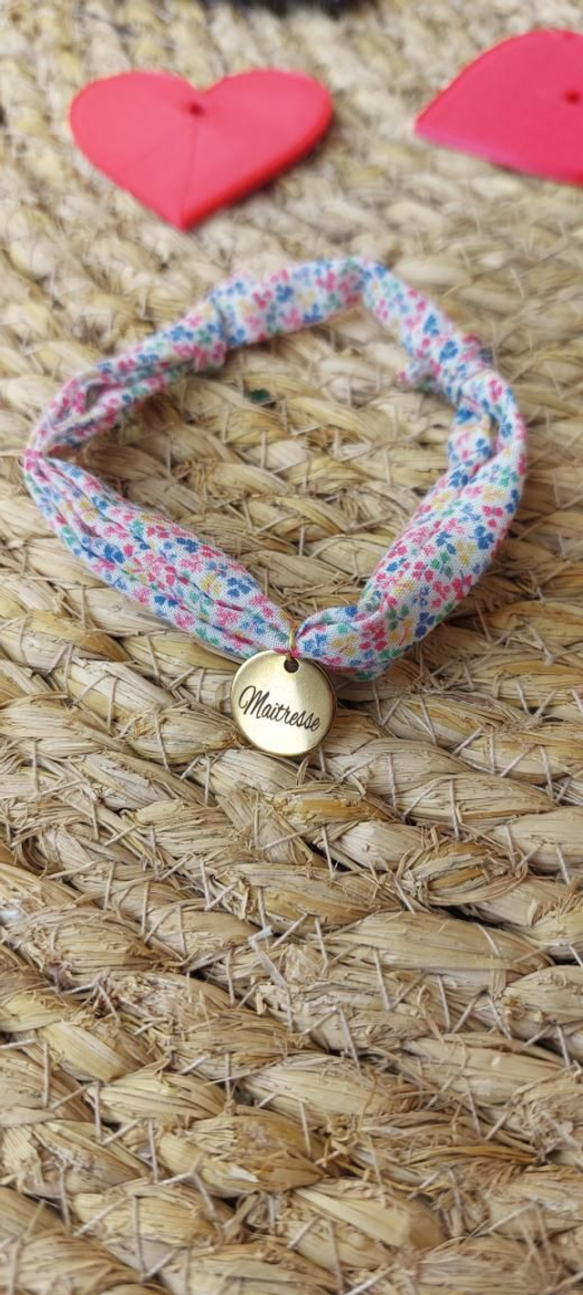 Bracelet avec médaille personnalisée