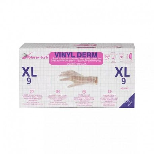 Gants vinyle non poudrés - (carton de 10 boîtes)