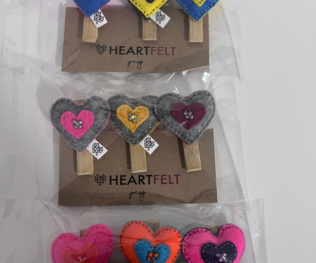 Heart Peg set 