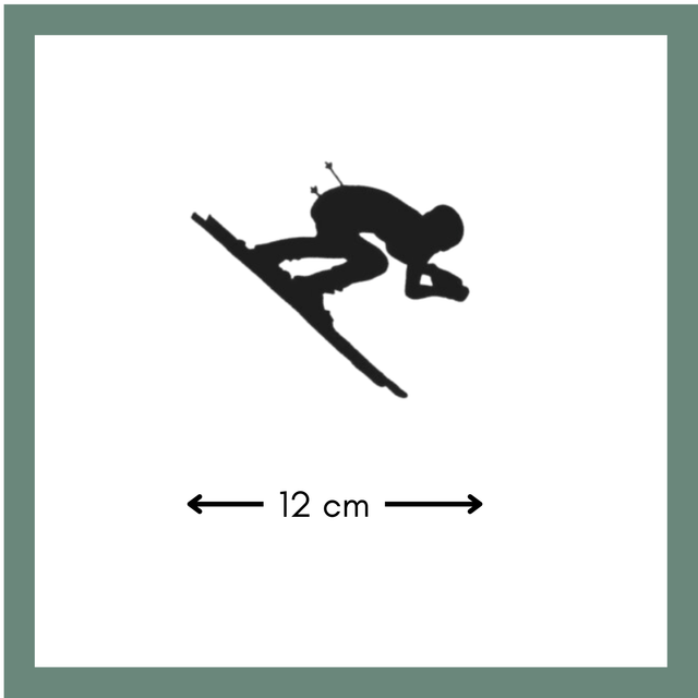 Décor skieur alpin