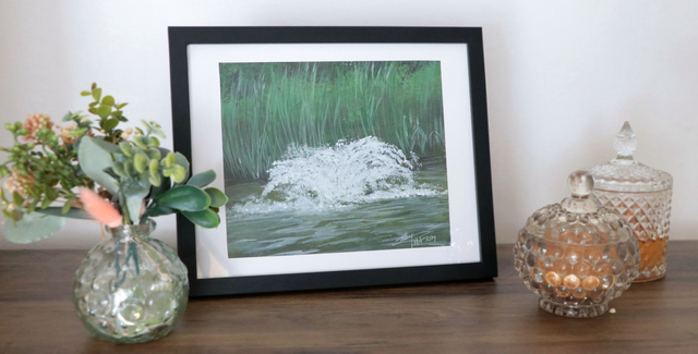 Collection Sketchbook - Esquisse encadré  "Fontaine"