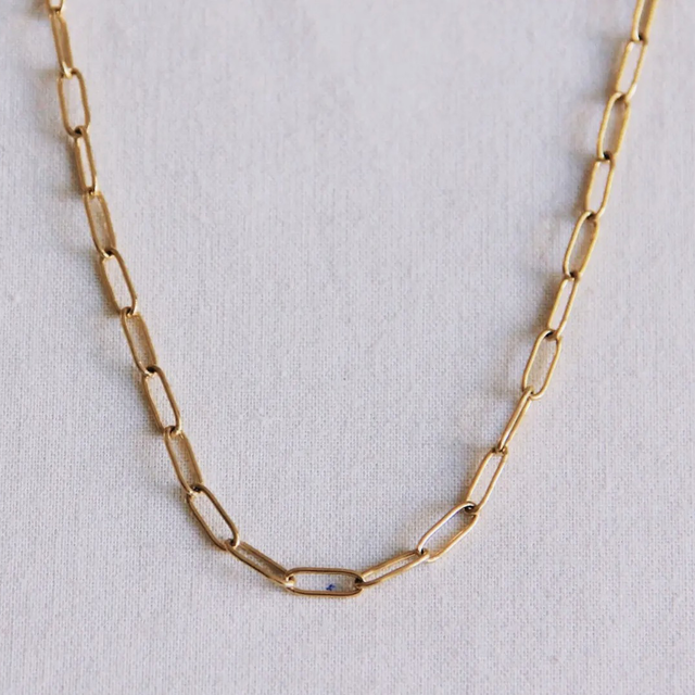 Kette goldfarben grobe Glieder