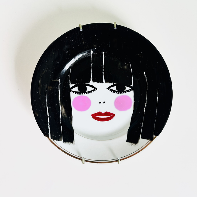Kiki-handpainted plate