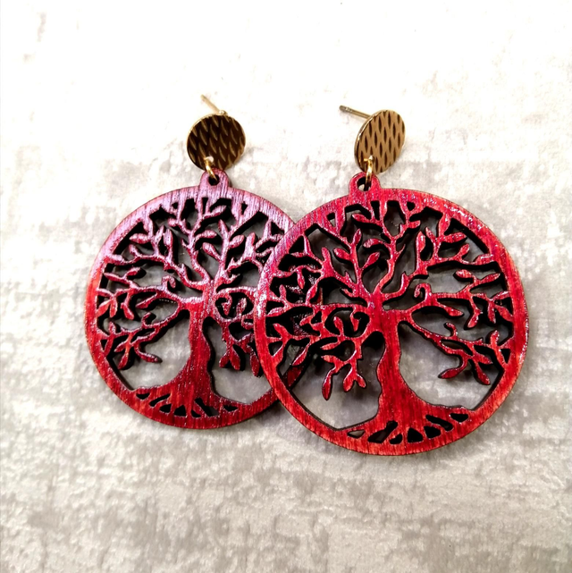 Boucle d'oreilles Arbre de vie