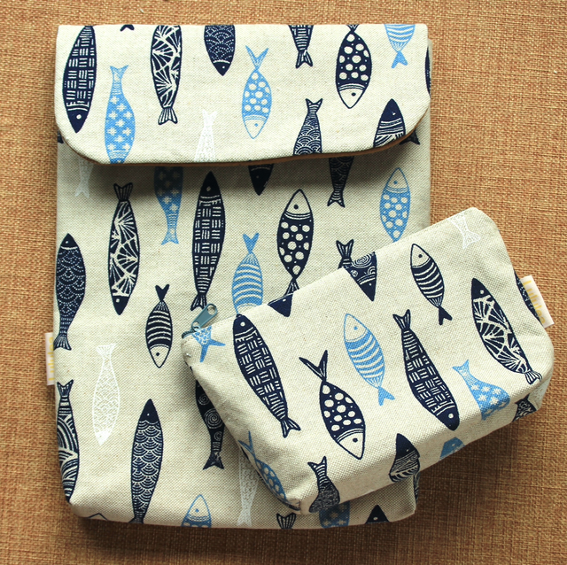 Pad/tablet case mit Fischmotiv - Mini-Tasche separat erhältlich