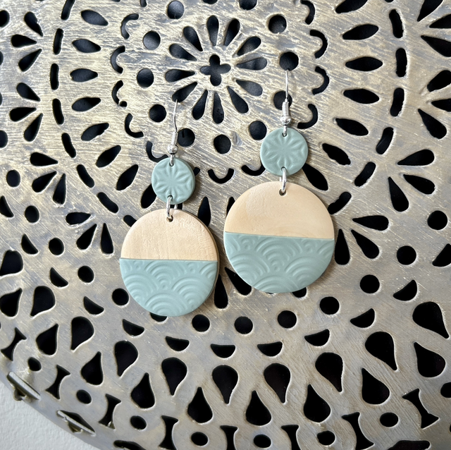 Boucles d'oreilles pendantes "Amandier"
