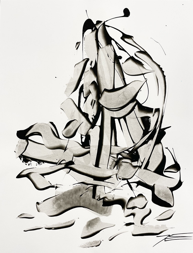 Oeuvre sur papier - On the Sea - 50x65cm