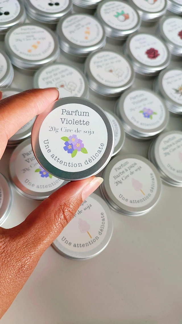 Bougie parfumée violette 20g